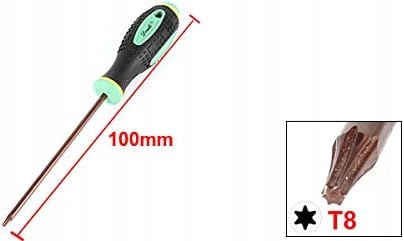 ŚRUBOKRĘT T8 MAGNETYCZNY WKRĘTAK Liczba elementów pojedyncze