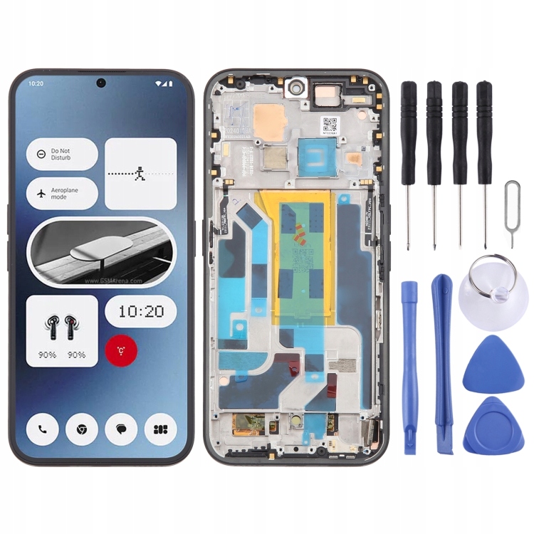 For Nothing Phone (2A) A142 5G Original LCD Screen with Frame Black