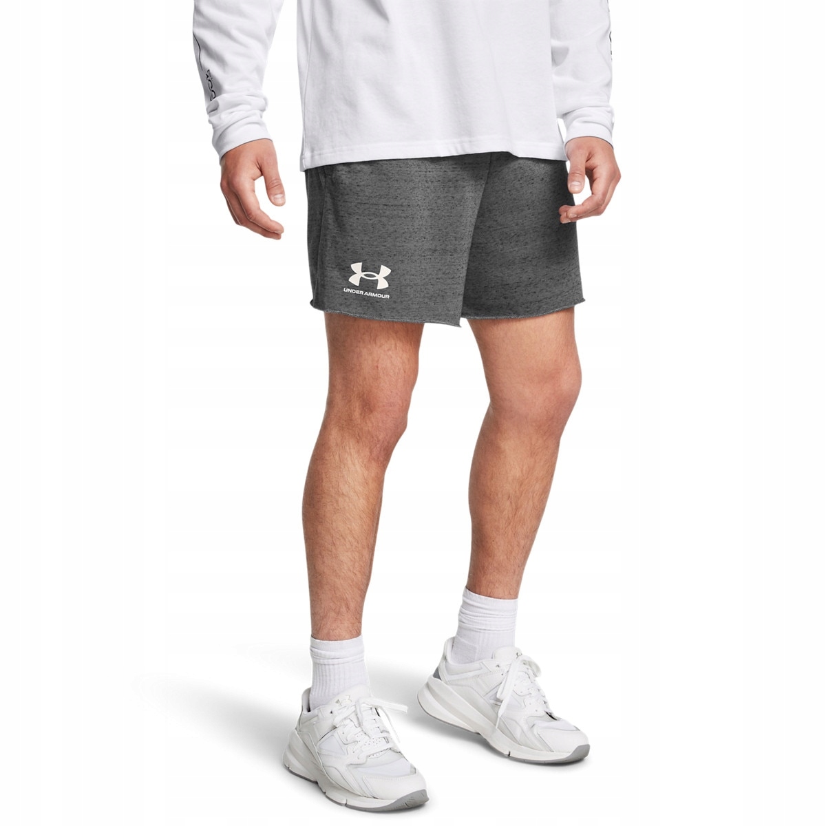 Under Armour Pánské kraťasy Ua Rival Terry 6in Short šedá