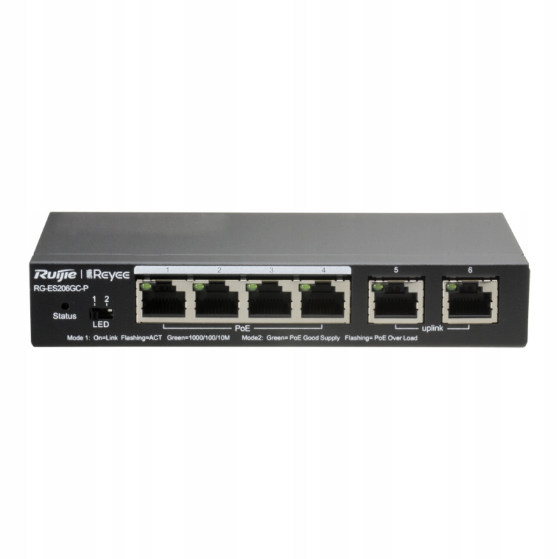 Switch desktop Poe 6-portów PnP Reyee