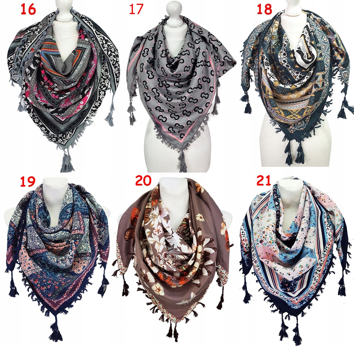 LUDOWA CHUSTA GÓRALSKA apaszka folk SZAL SZALIK Płeć kobieta