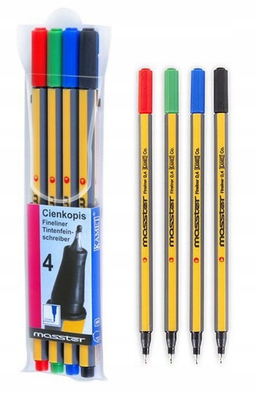 

Kamet Cienkopis Zestaw 4