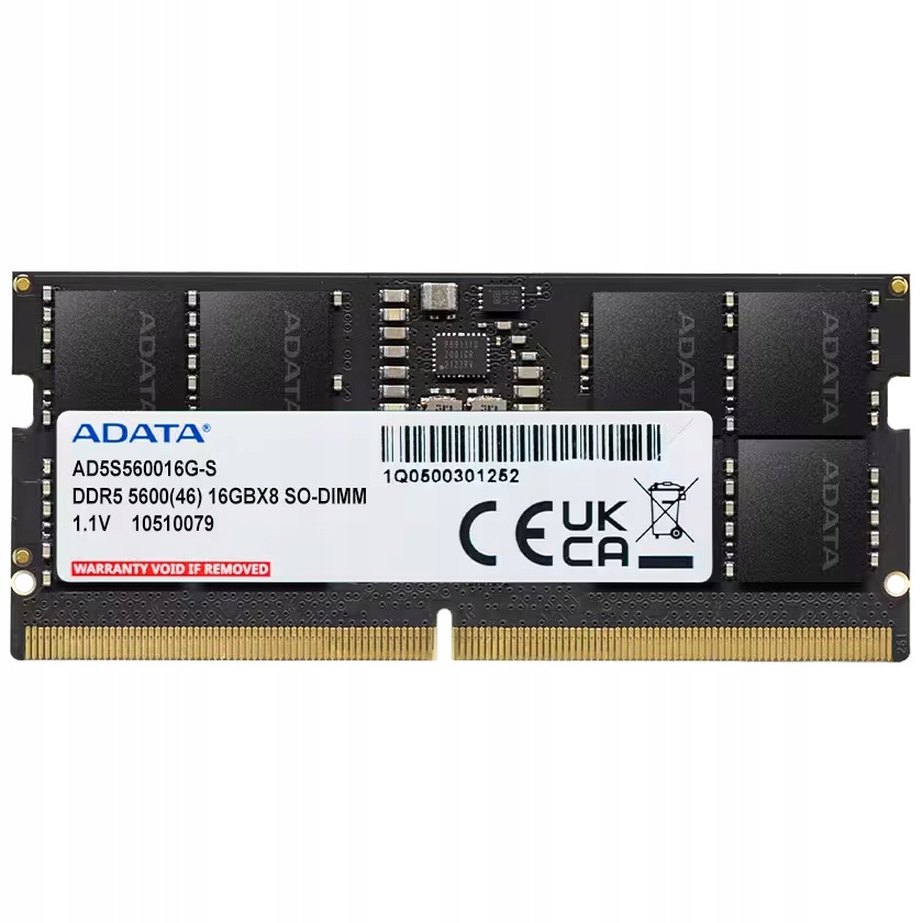 Pamäť Adata Ram 16GB DDR5 So-dimm 1x16GB 5600MHz DDR5 CL40 Sodimm