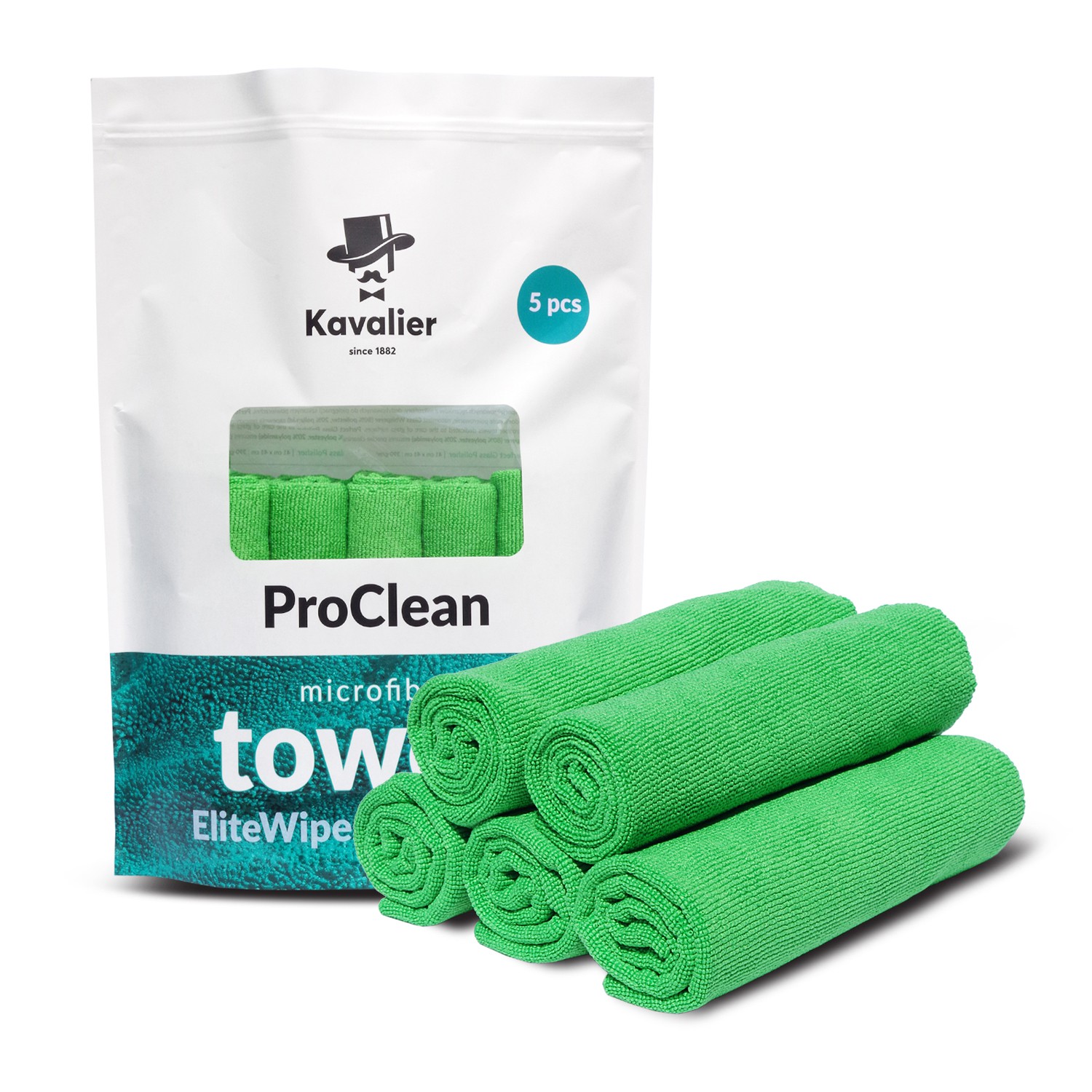 Kavalier ProClean Microfiber Towel EliteWipes Ceramic Smooth 5pack