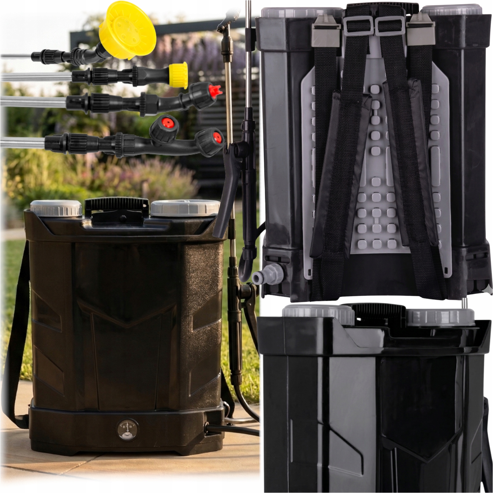 Profesionální Batohový Postřikovač Napájený Akumulátor 16 L, Celý Set