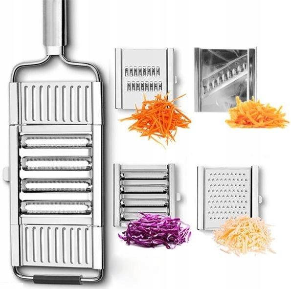 KRAJALNICA SZATKOWNICA DO WARZYW I OWOCÓW 4 OSTRZA