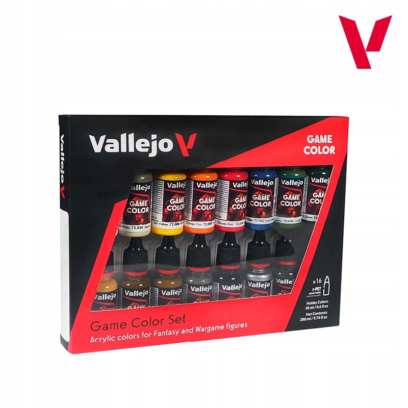 Farby akrylowe Vallejo Game Color 16 szt.