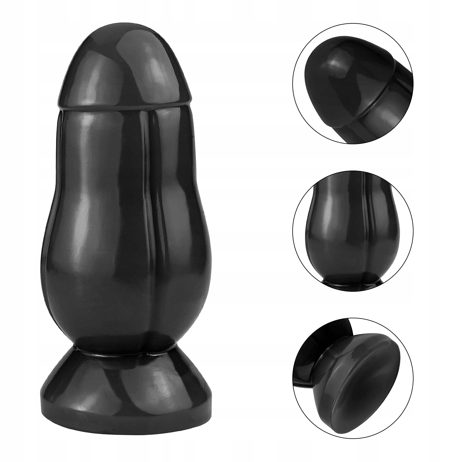 ROLUCK Korek Analny Dildo Masażer Prostaty Stymulacja Analna Czarny — miniatura 3