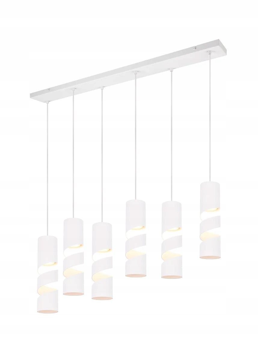 Závěsná lampa Spirale Bílá 6xGU10 10W do jídelny Stream Trio
