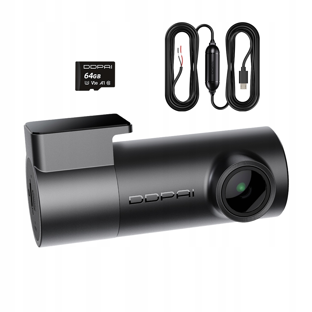 Kamera Automobilová Ddpai Videorekordér Mini Pro 2K Hardwire Kit 64GB