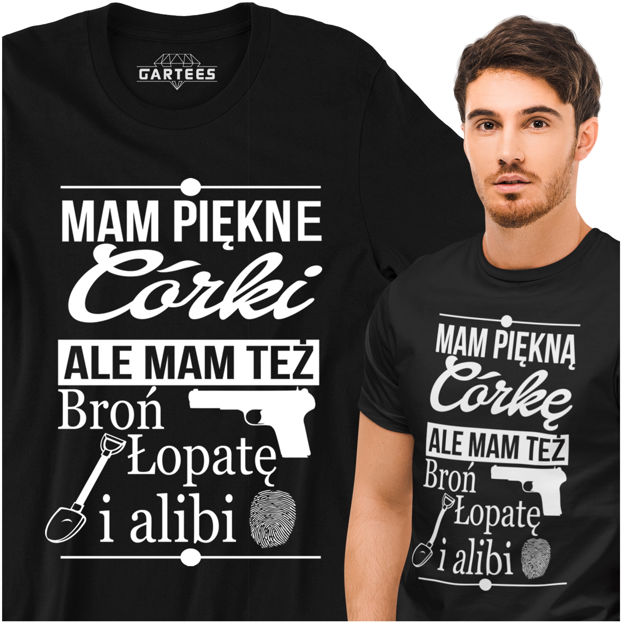 

Koszulka Duża 5XL Mam Piękną Córkę I Alibi Prezent