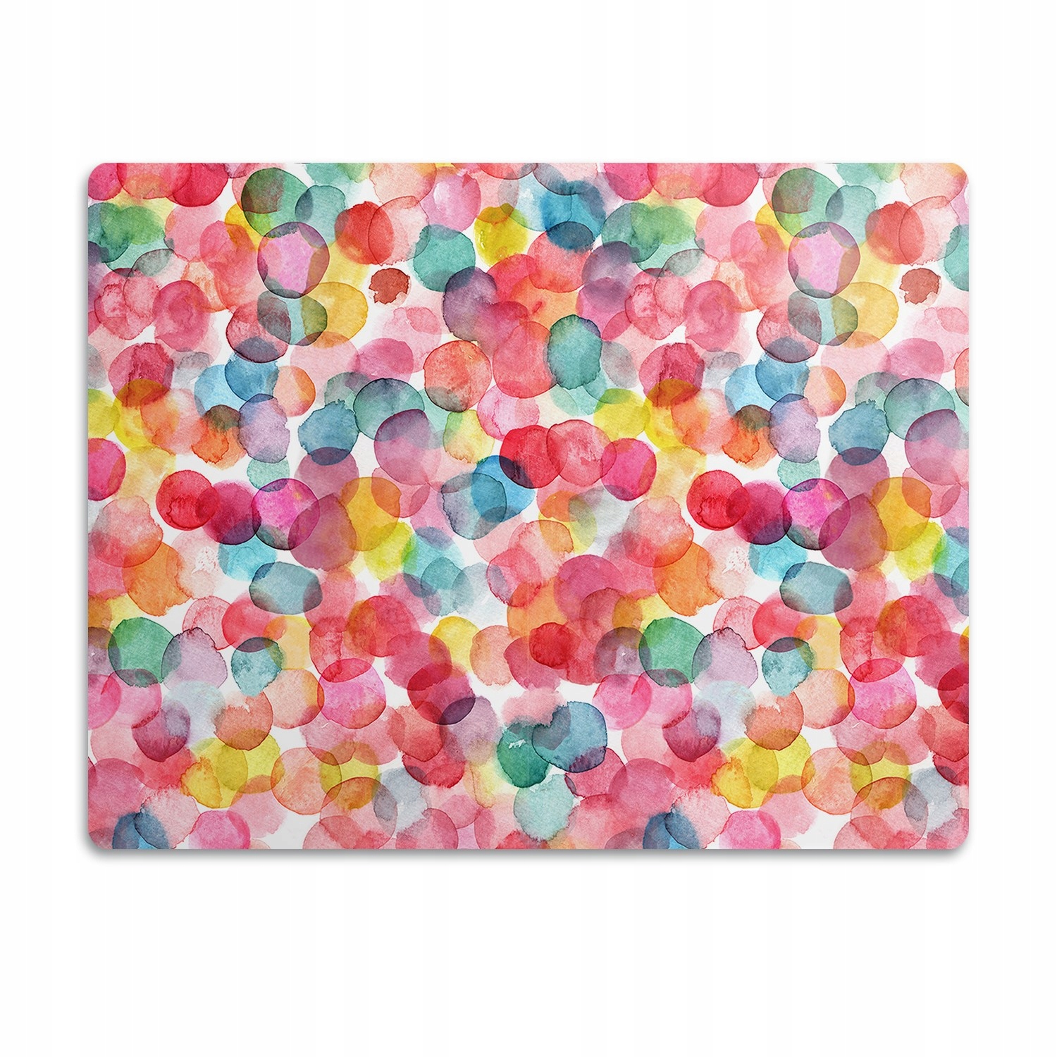 Levně Ochranná podložka pod misky Barevné bubliny 90x60 cm