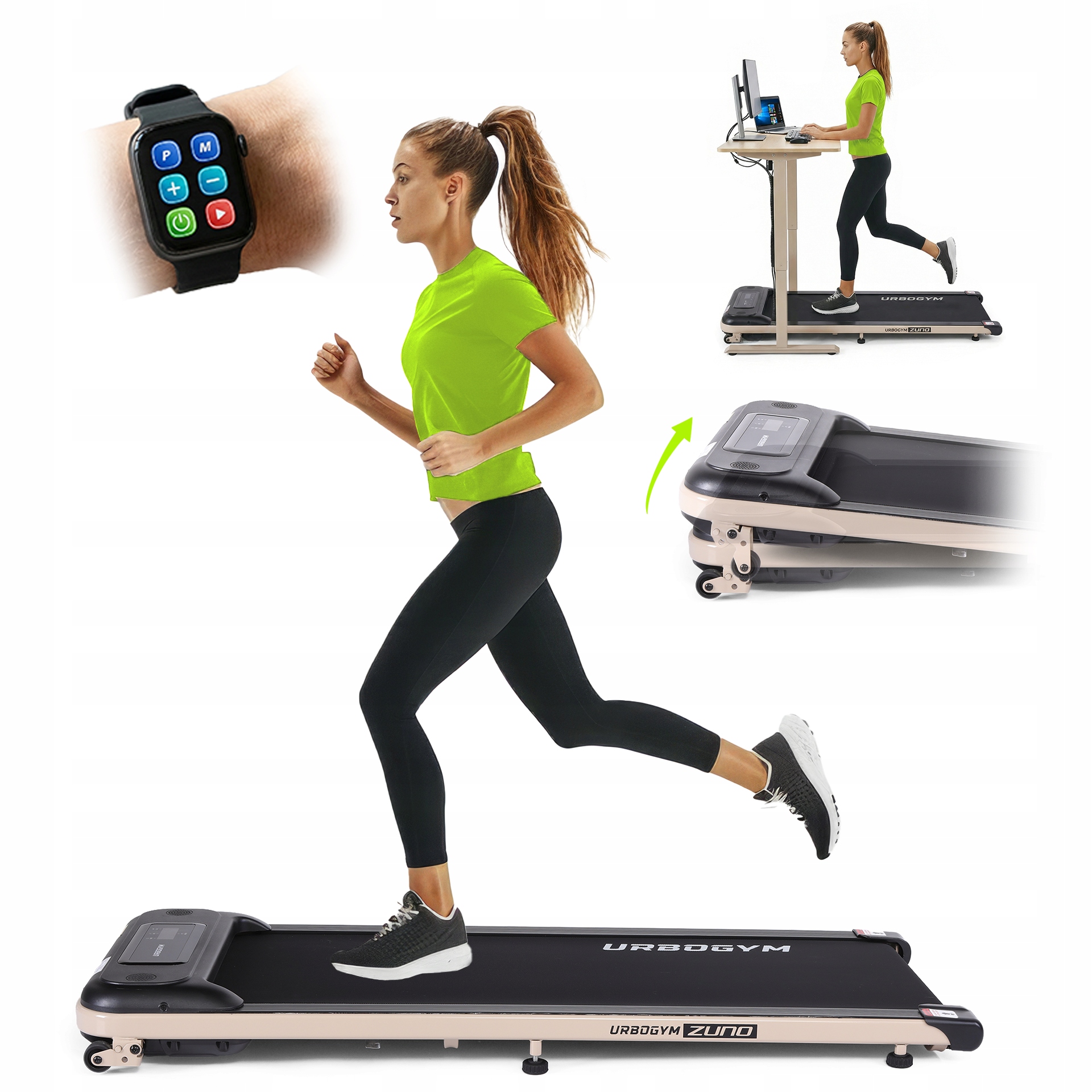 Bieżnia Elektryczna Domowa Zuno 6 Km/h Do Chodzenia Pod Biurko Walking Pad