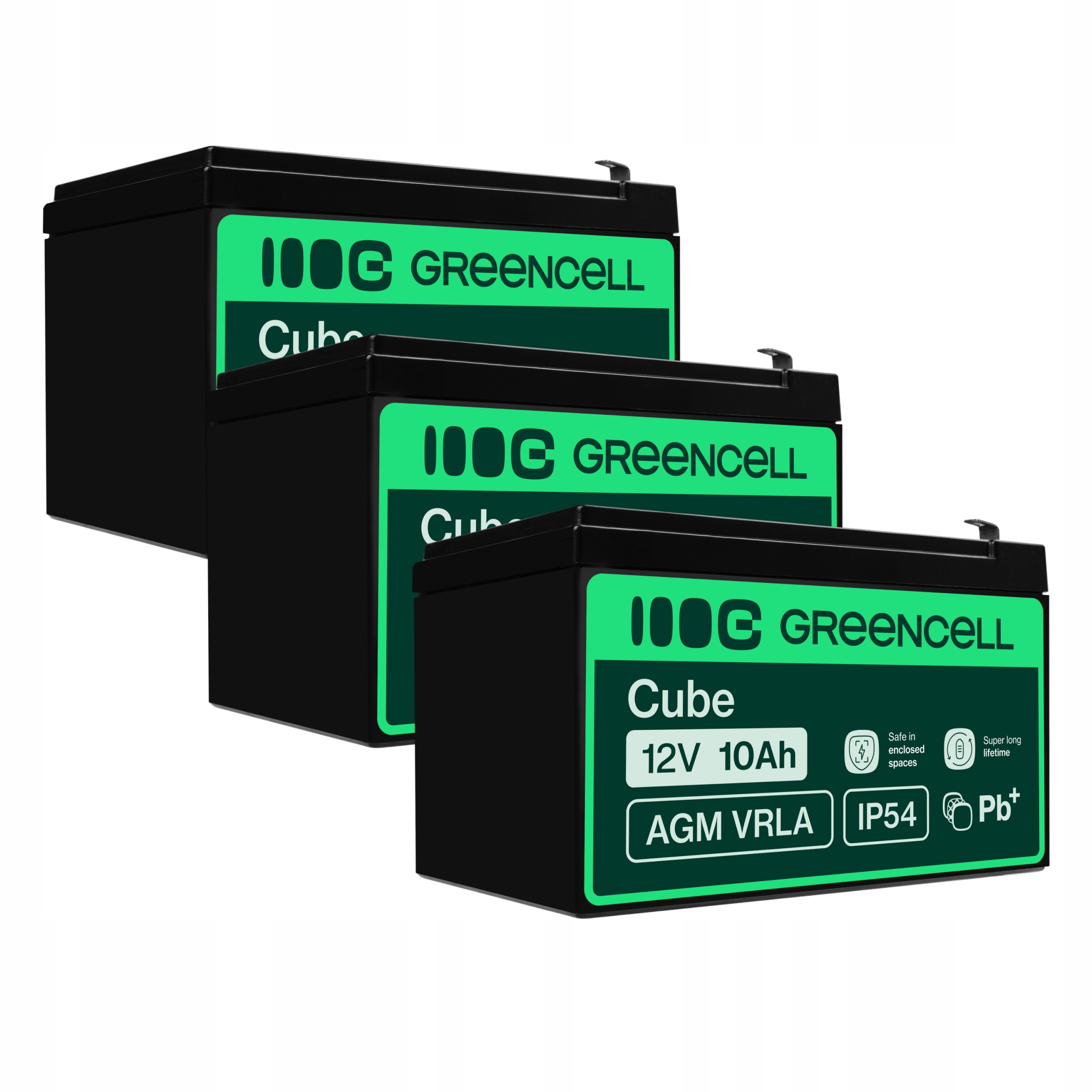 3x Akumulator Agm 12V do roweru hulajnogi 36V 10ah