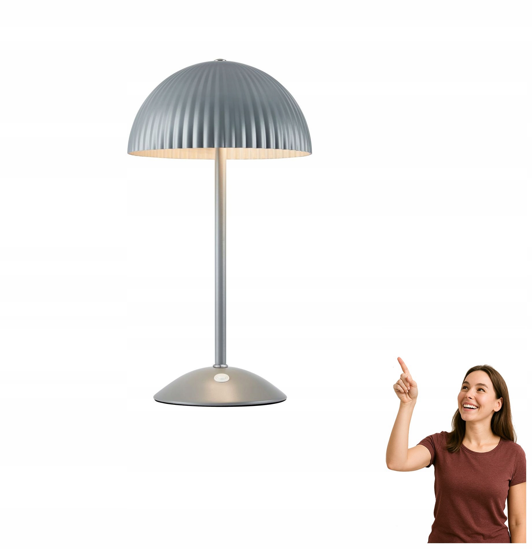 Stolní lampa Zin šedá Markslojd