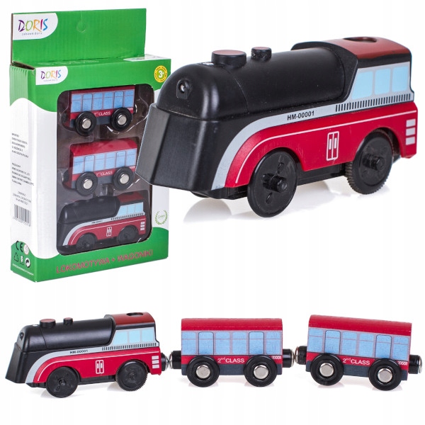 

Doris Kolejka na baterie lokomotywa wagony pociąg