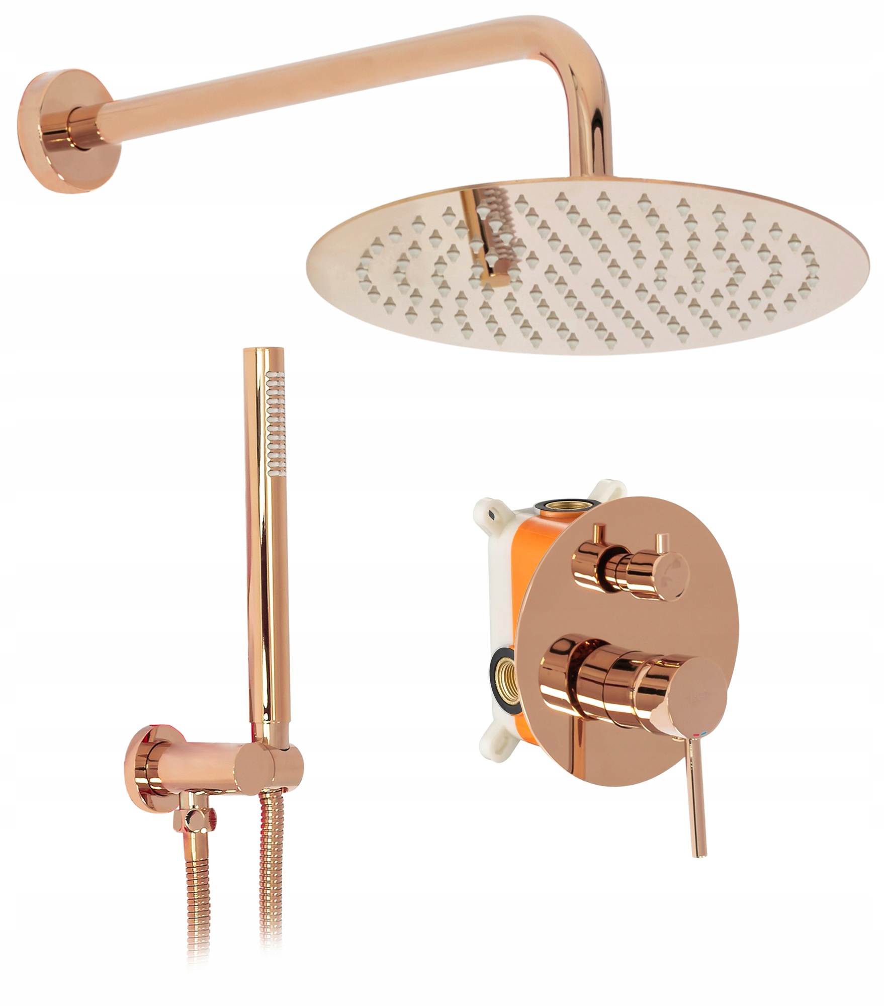 

Zestaw Natryskowy Lungo Rose Gold Podtynkowy Rea