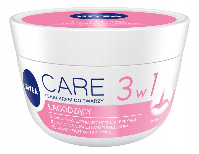 

Nivea Care Łagodzący Krem do twarzy 3w1 100ml