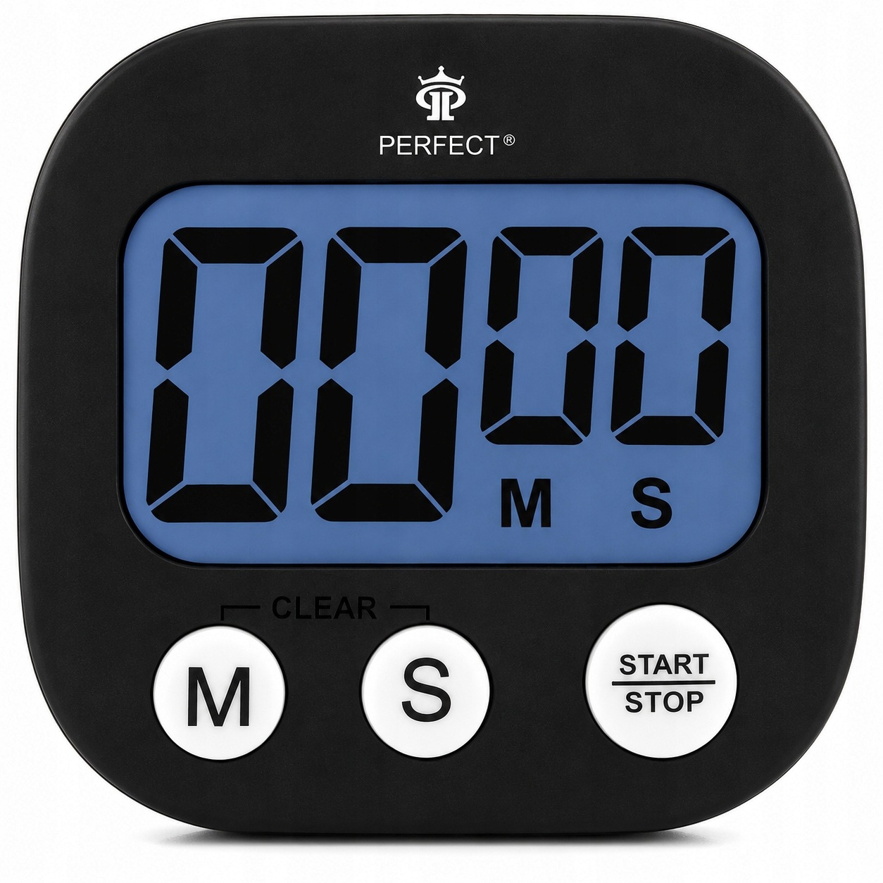 Minutnik cyfrowy LCD Perfect wbudowany magnes podstawka
