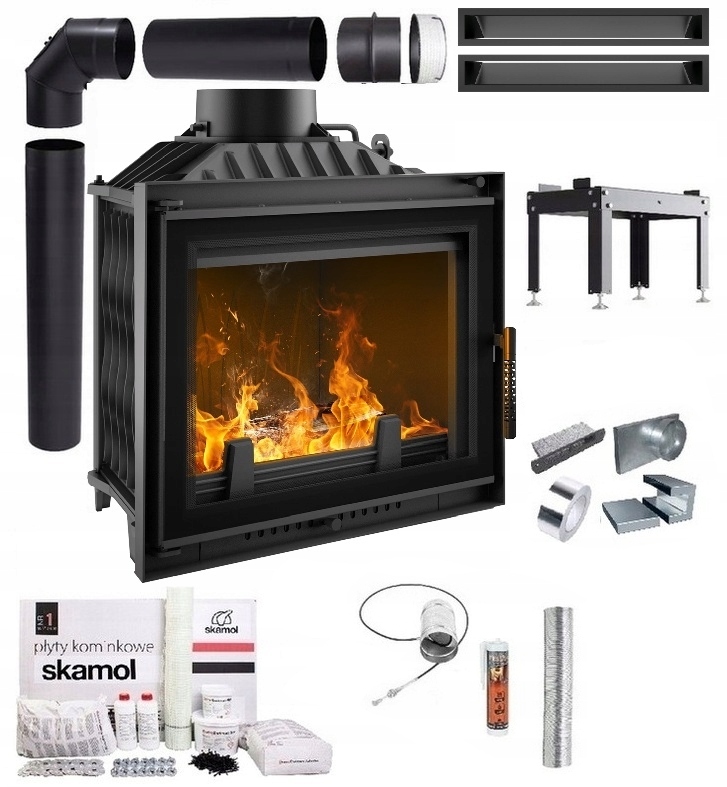 Krbová Vložka Litinová Antek 10 Deco Eko Sada Trubky Lufty Desky