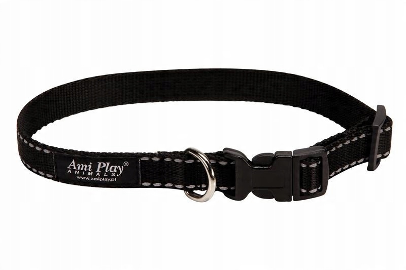 

Ami Play Obroża L 35-50/2cm Refl czarna