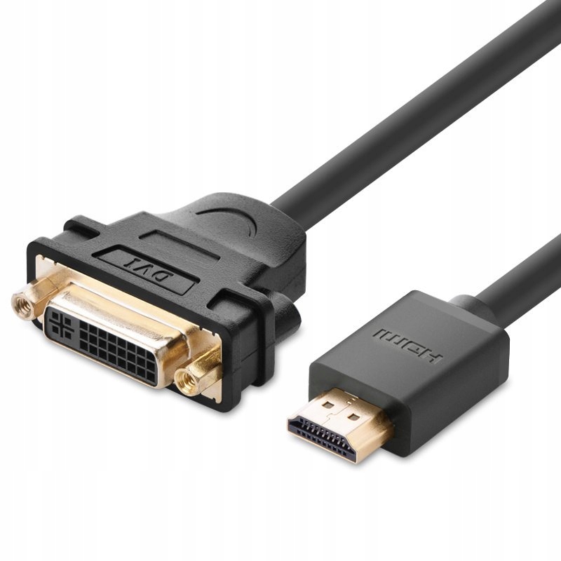 

Ugreen Kabel DVI 24+5 Pin Żeński-hdmi Męski 22CM