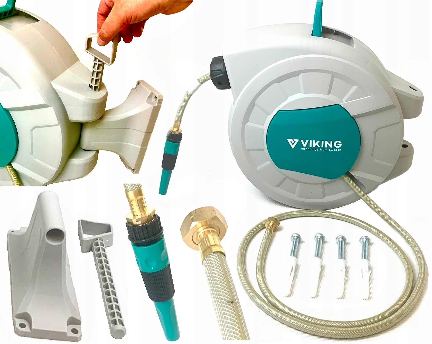 Záhradná hadica s navíjačom Viking silná