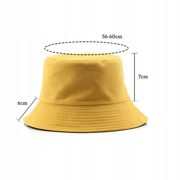 BUCKET HAT CZAPKA 2W1 KAPELUSZ RYBACKI DWUSTRONNY 2 KOLORY W 1 Wzór dominujący bez wzoru