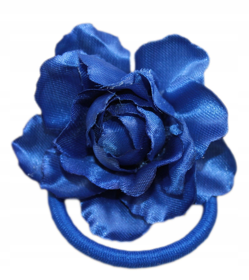 

-margut- Broszka Kwiat mała Róża kwiatek kobalt