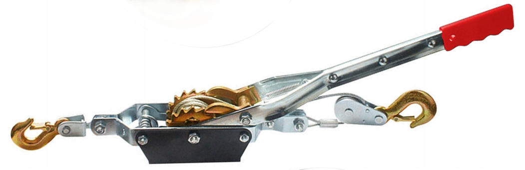 WYCIĄGARKA RĘCZNA LINOWA STALOWA 4T 4000kg WCIĄGARKA 2 HAKI EAN (GTIN) 5907580158556