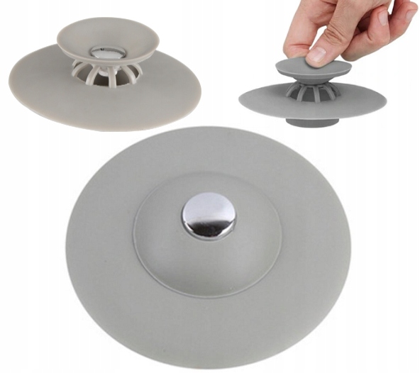 

Korek Z Sitkiem Silikonowy Do Zlewu Umywalki Wanny