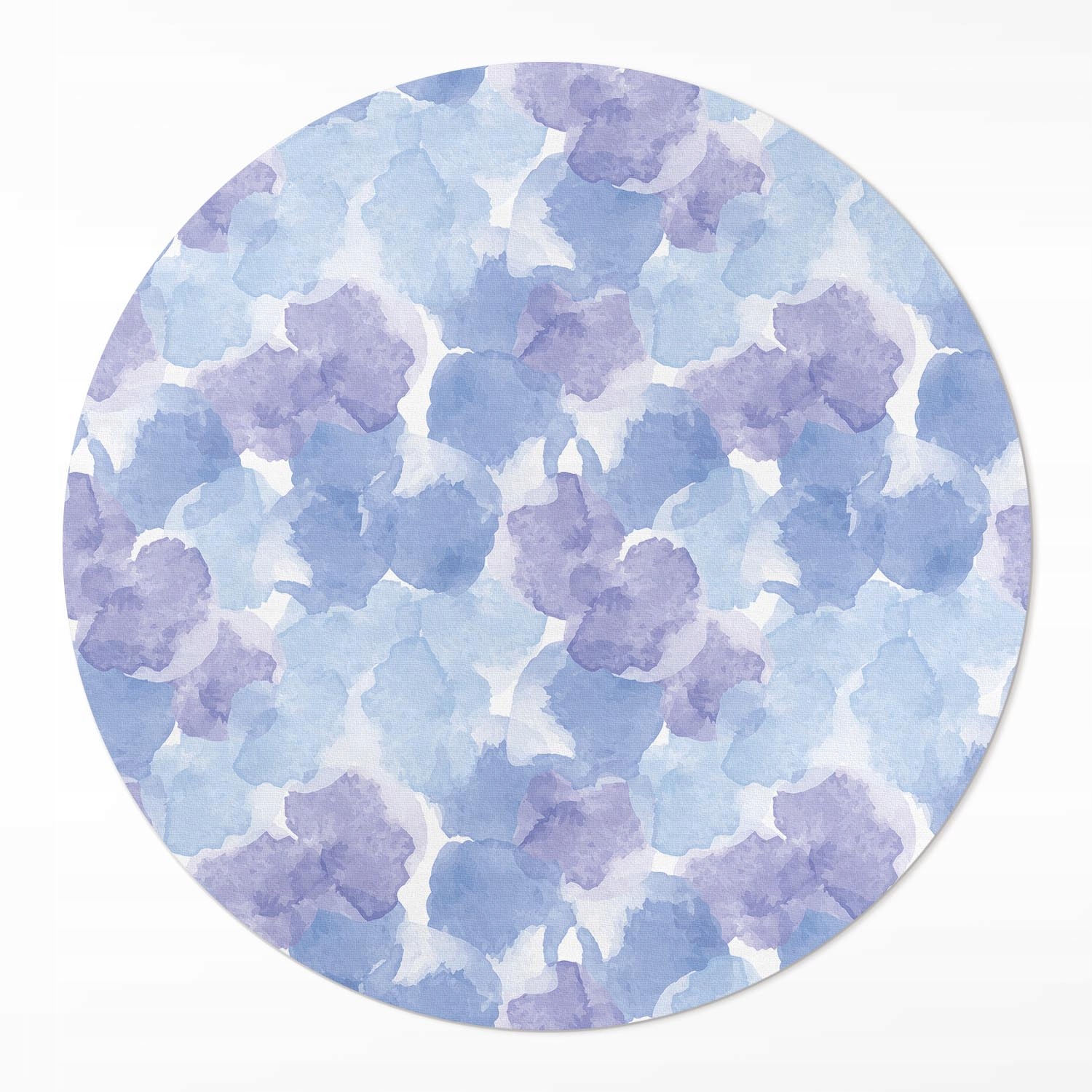 Vnútorný okrúhly dekoratívny koberec Akvarelové škvrny abstrakcia ⌀ 110 cm