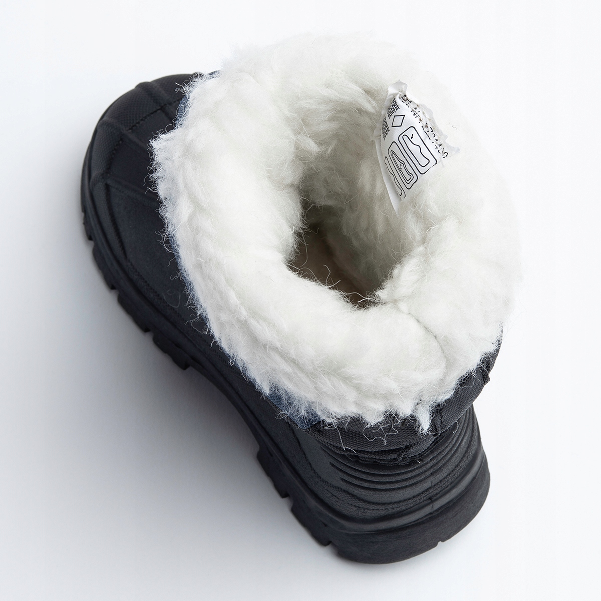 Śniegowce dziecięce OCIEPLANE ściągacz WEŁNA kożuszek na RZEP Wojtyłko Długość wkładki wew. 19.5 cm