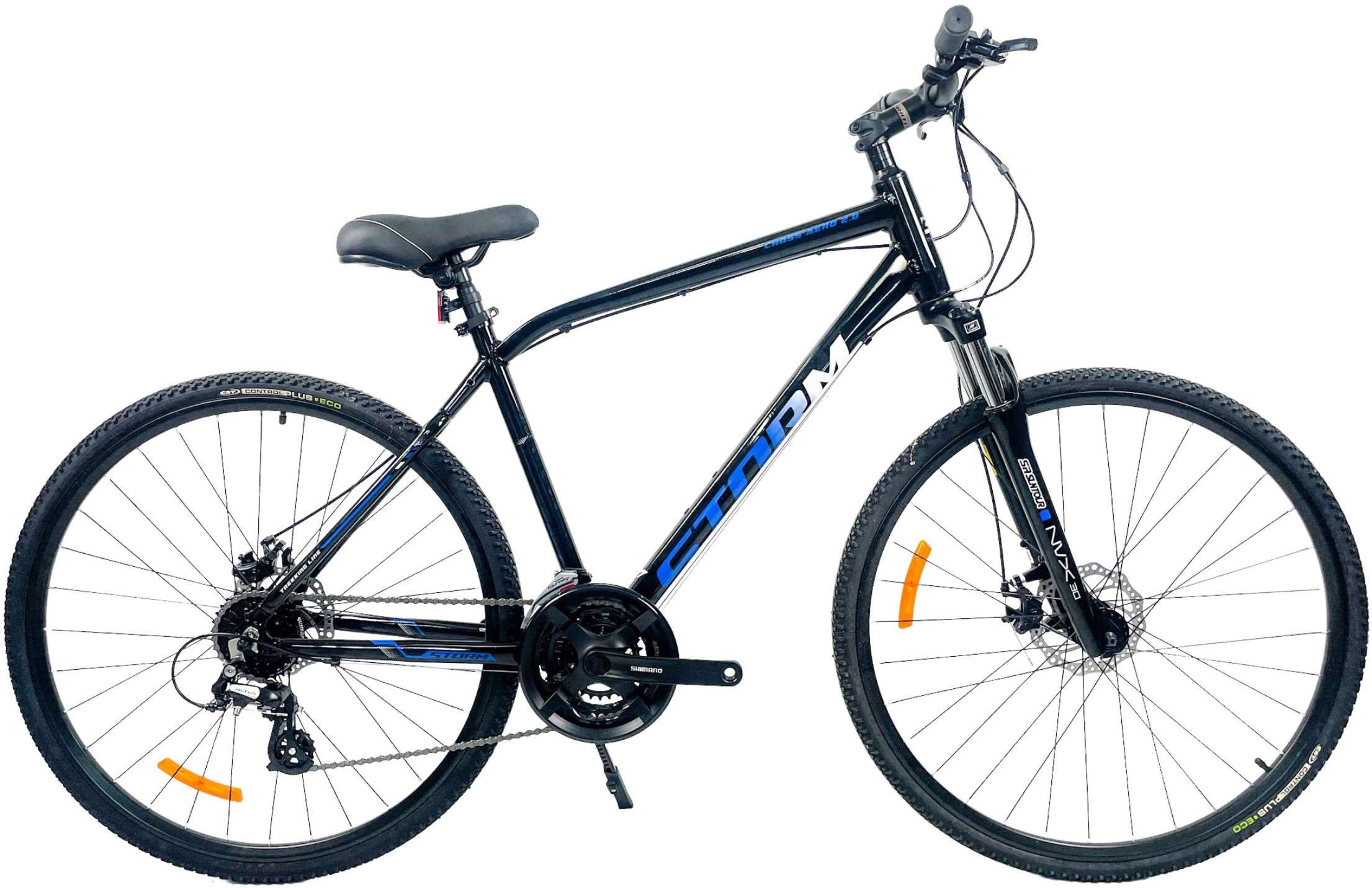 Rower Crossowy Storm Cross Aero 2.0 rama 19 28 czarny