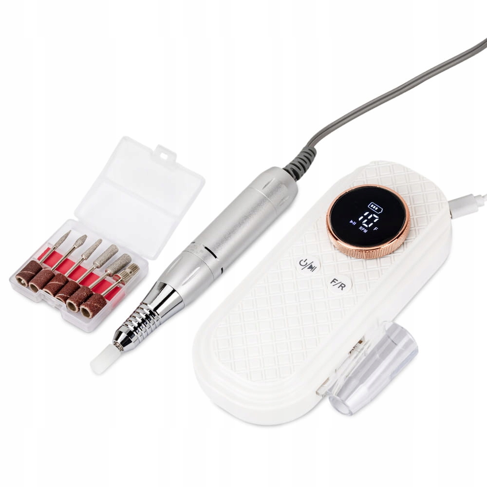 Profesionální Bruska na nehty Praktická bílá 50W Silná Frézy Nosič