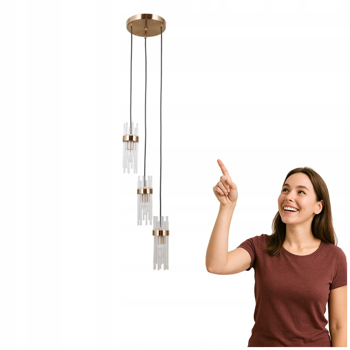 Závesná lampa Taraso PND-40760-3-HBR Italux