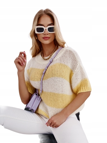 

Sweter z krótkim rękawem Bajlando Stripe Cocomore