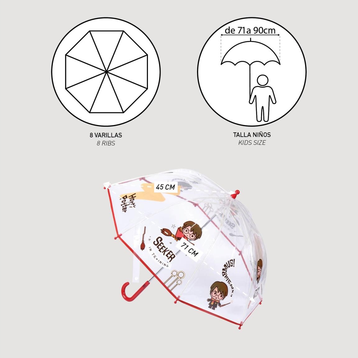 Parasol przeciwdeszczowy Harry Potter Marka Cerda