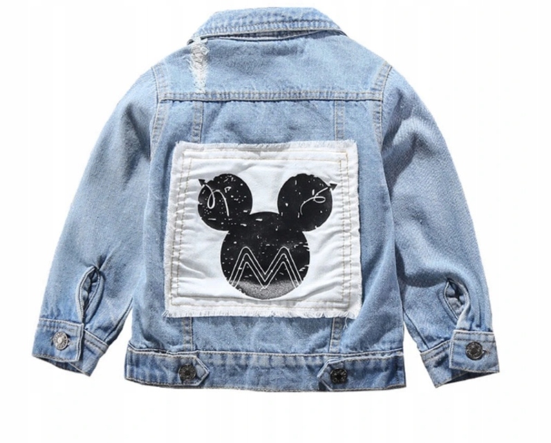 

katana Jeans Myszka Miki Mickey Kurtka Jeansowa