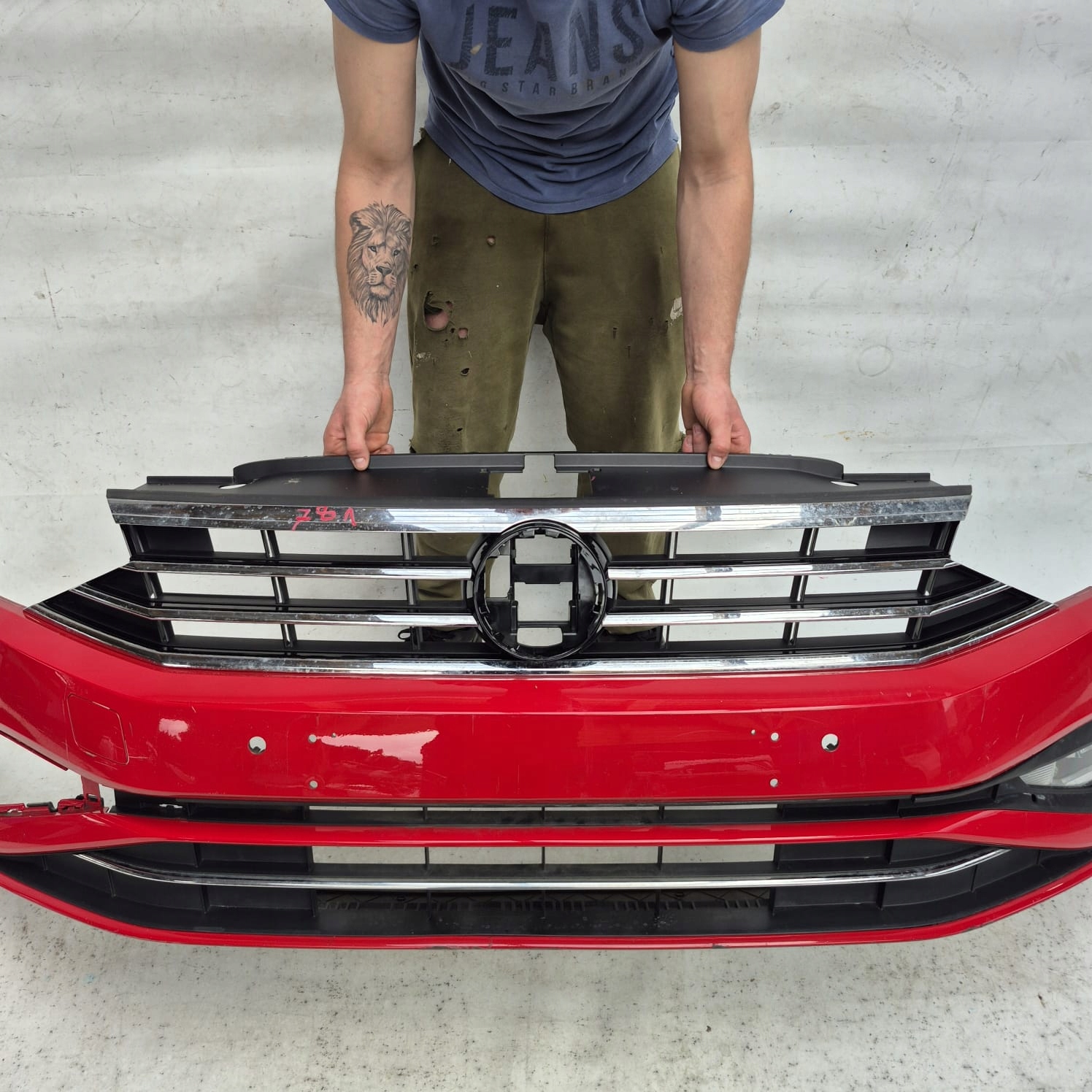 VW PASSAT B8 LIFT 19- bumper front front grill 3G0807221E