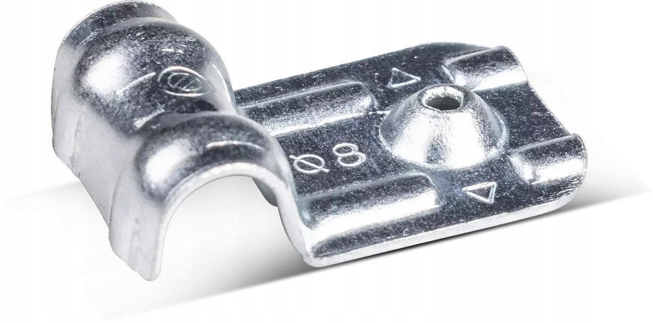 Ocelový Držák Na Kabely Jednoduchý 8 mm Pozinkovaný op. 200 Kusů