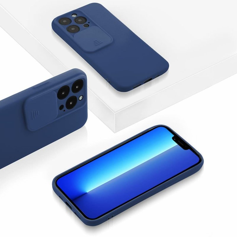 Etui Camera Protect do Apple iPhone 13 Pro granatowy