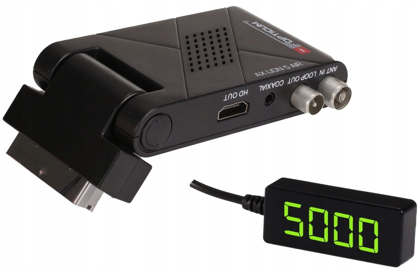 Tuner Ax Lion 5 Dekoder Kablówki DVB-T2 Telewizji Cyfrowej Tv Naziemnej Pvr