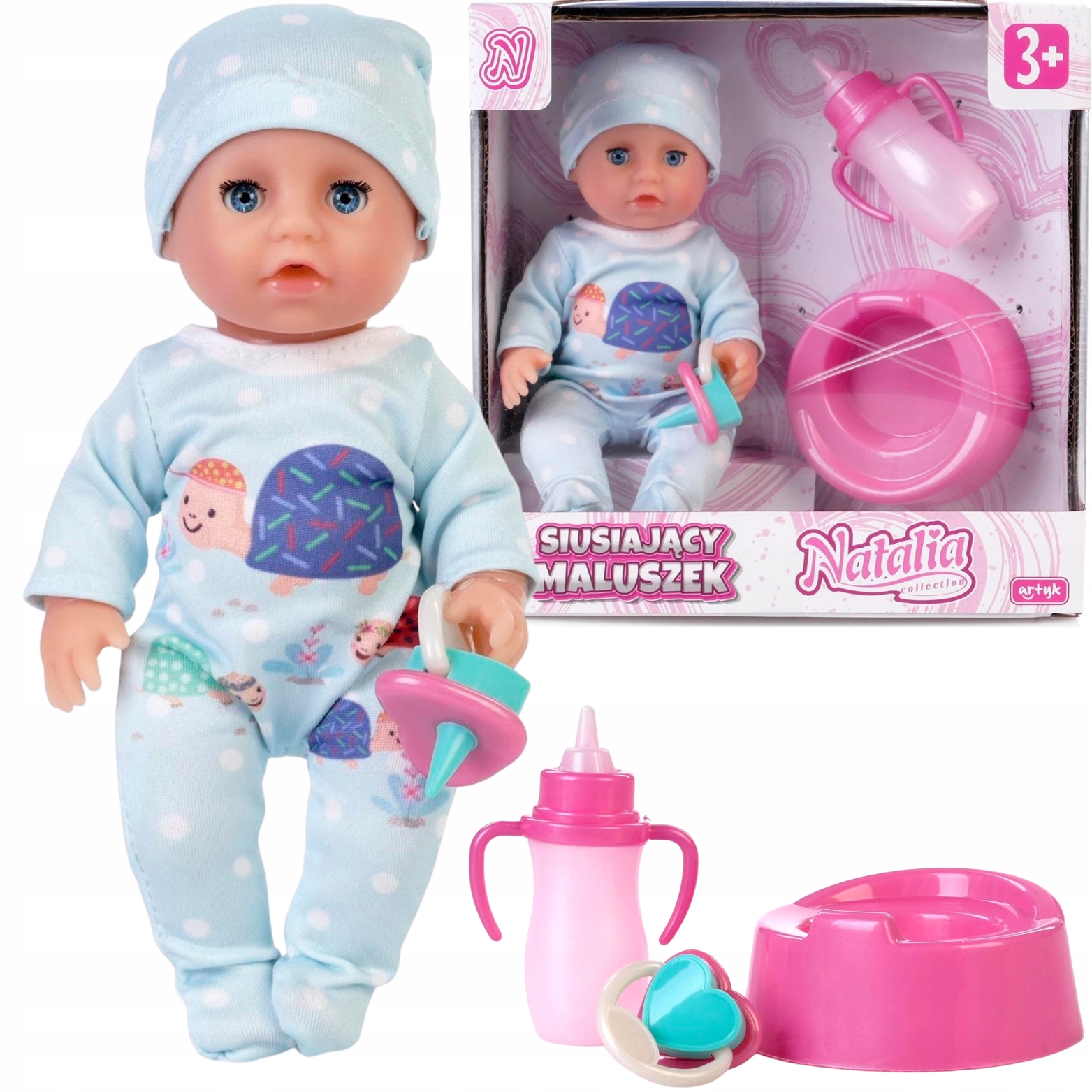 LALKA NATALIA BOBAS SIUSIAJĄCY NOCNIK AKCESORIA