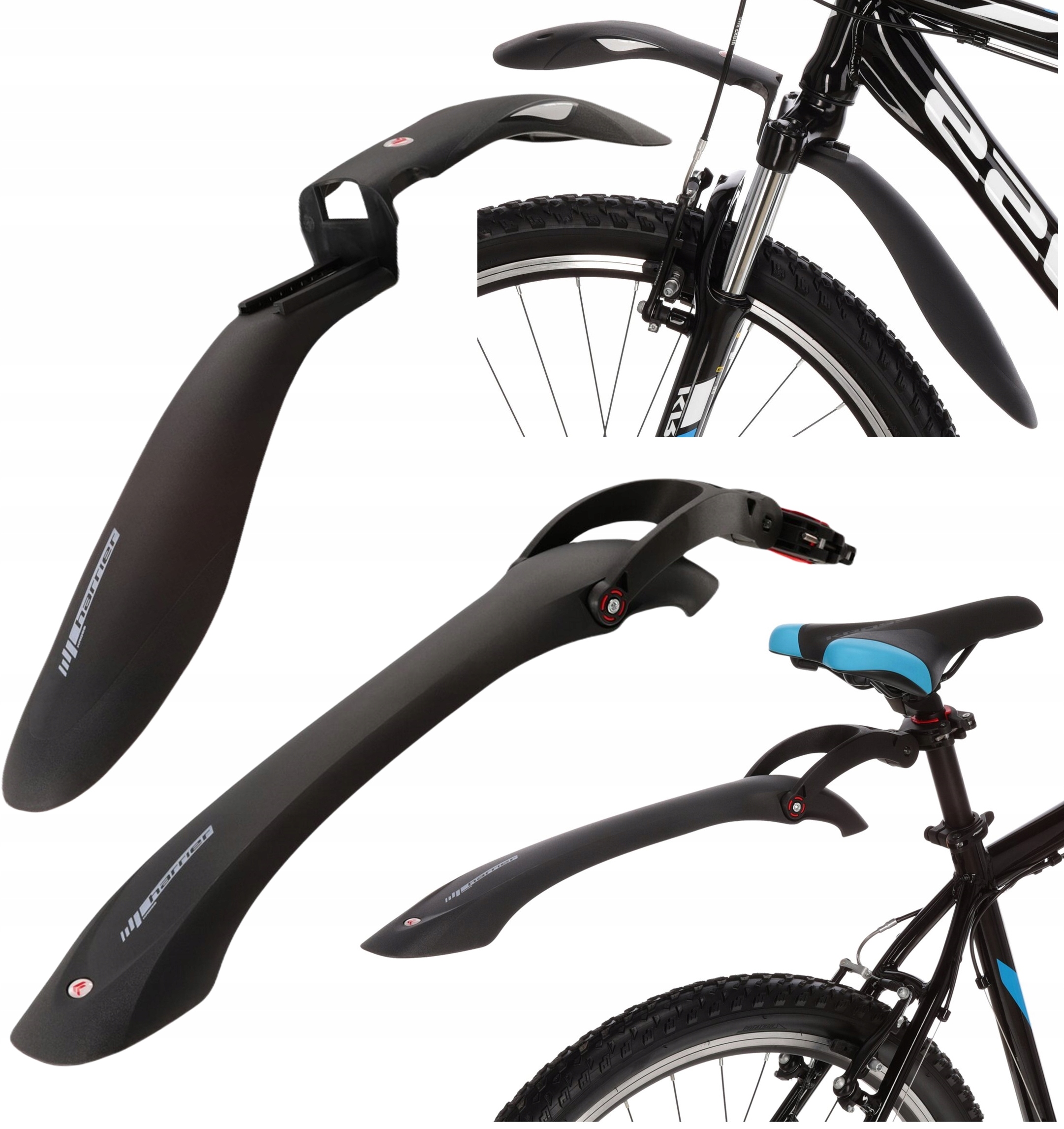 Zestaw Błotników Rowerowych Kross Harrier II Sde Do Kół od 24 do 29 cali