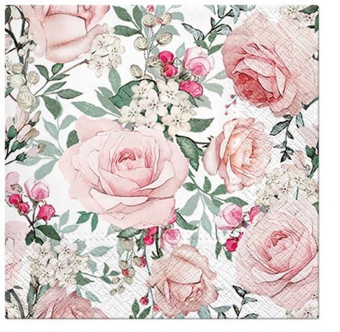 

Serwetki papierowe Róże kwiaty decoupage 20szt
