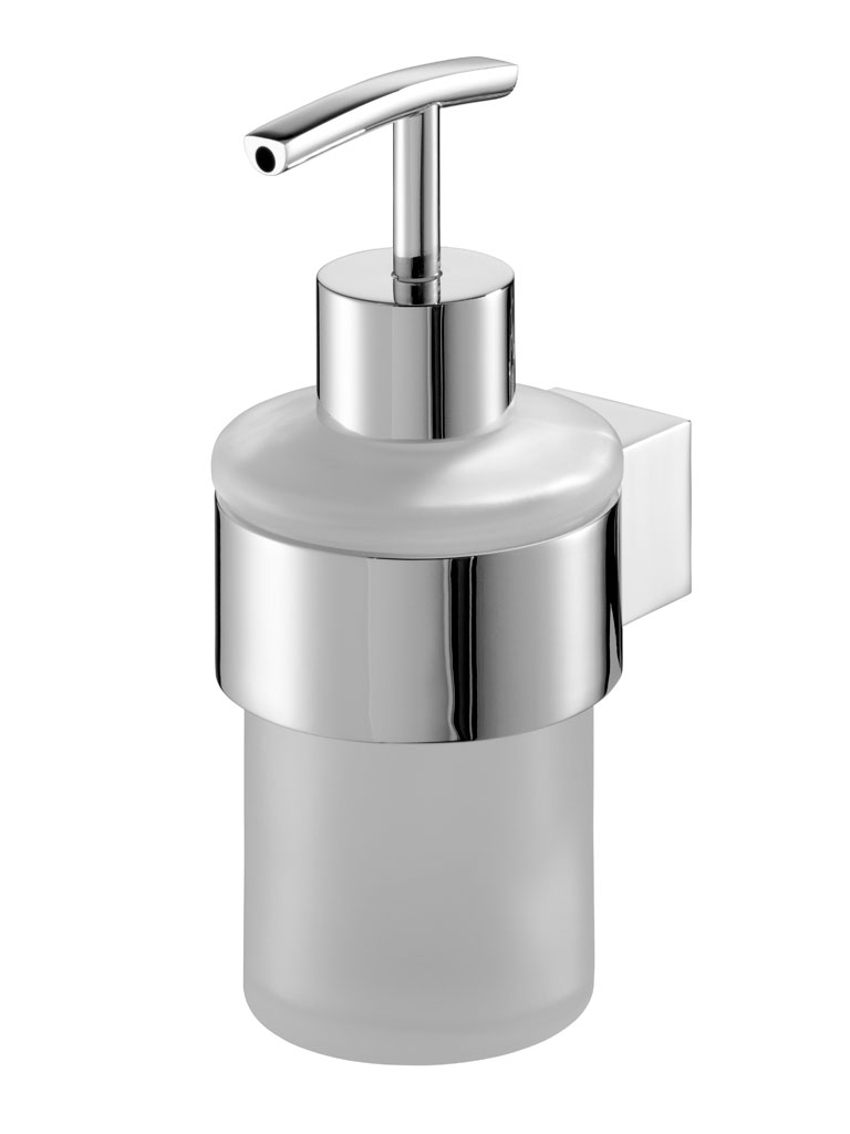 Ruční nástěnný dávkovač Bisk 250 ml stříbrný