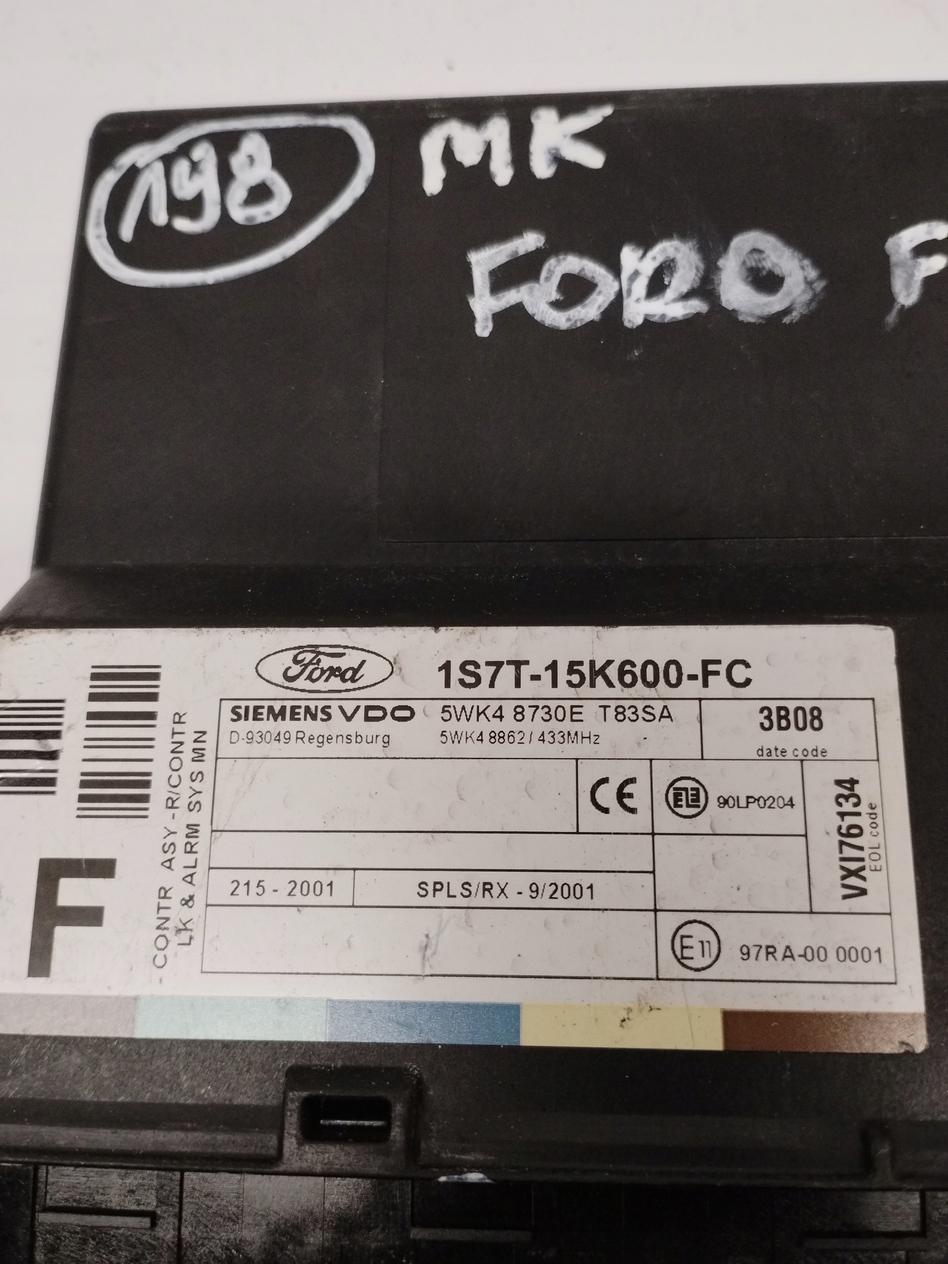module control unit komfortu Ford Focus 1S7T15K600FC
