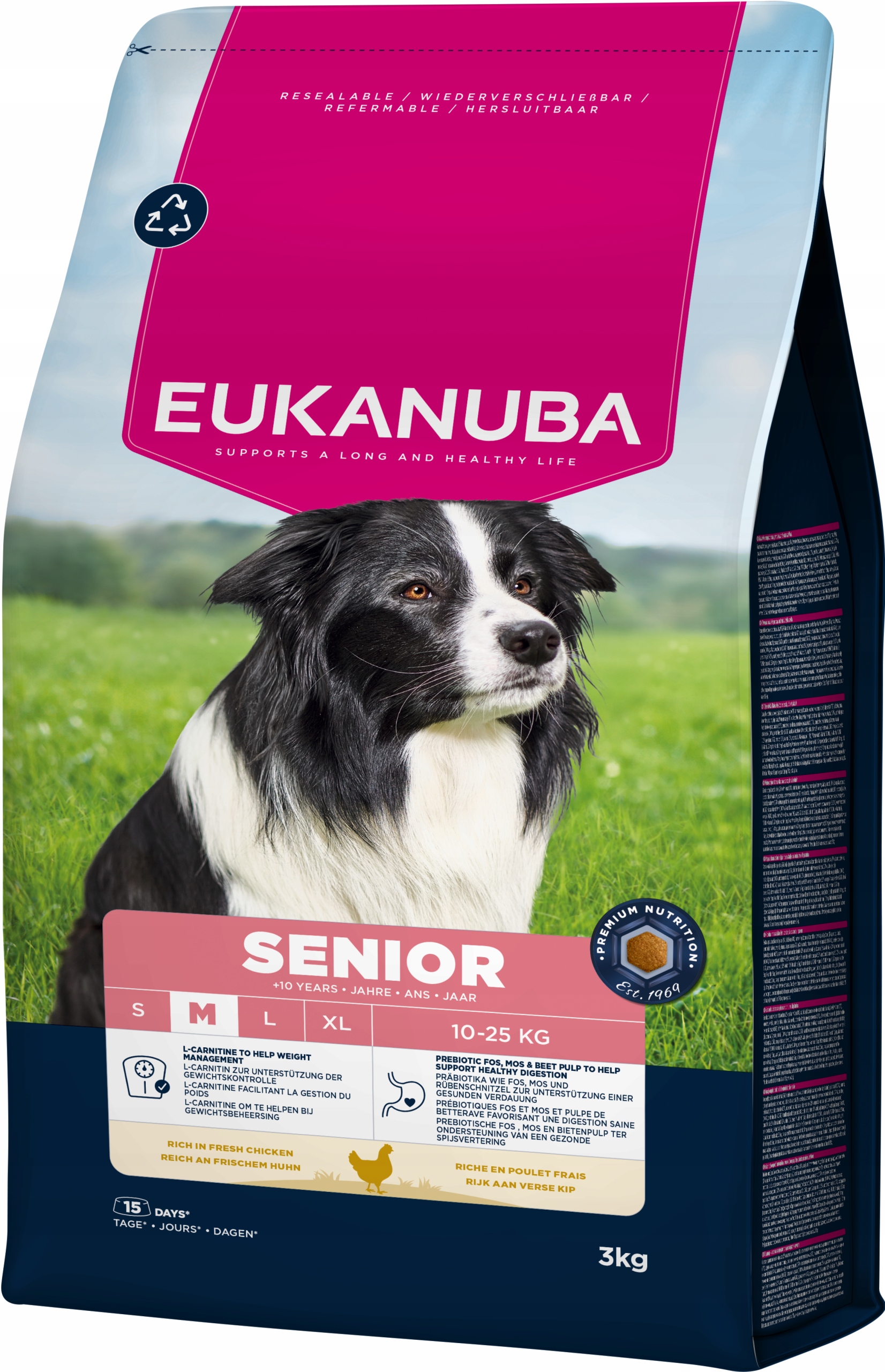 Eukanuba suché krmivo pro psy krmivo pro starší psy středních plemen s