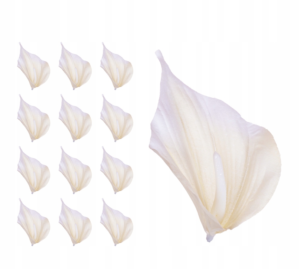 12x KALIA CALLA WYROBOWA GŁÓWKA SZTUCZNE KWIATY